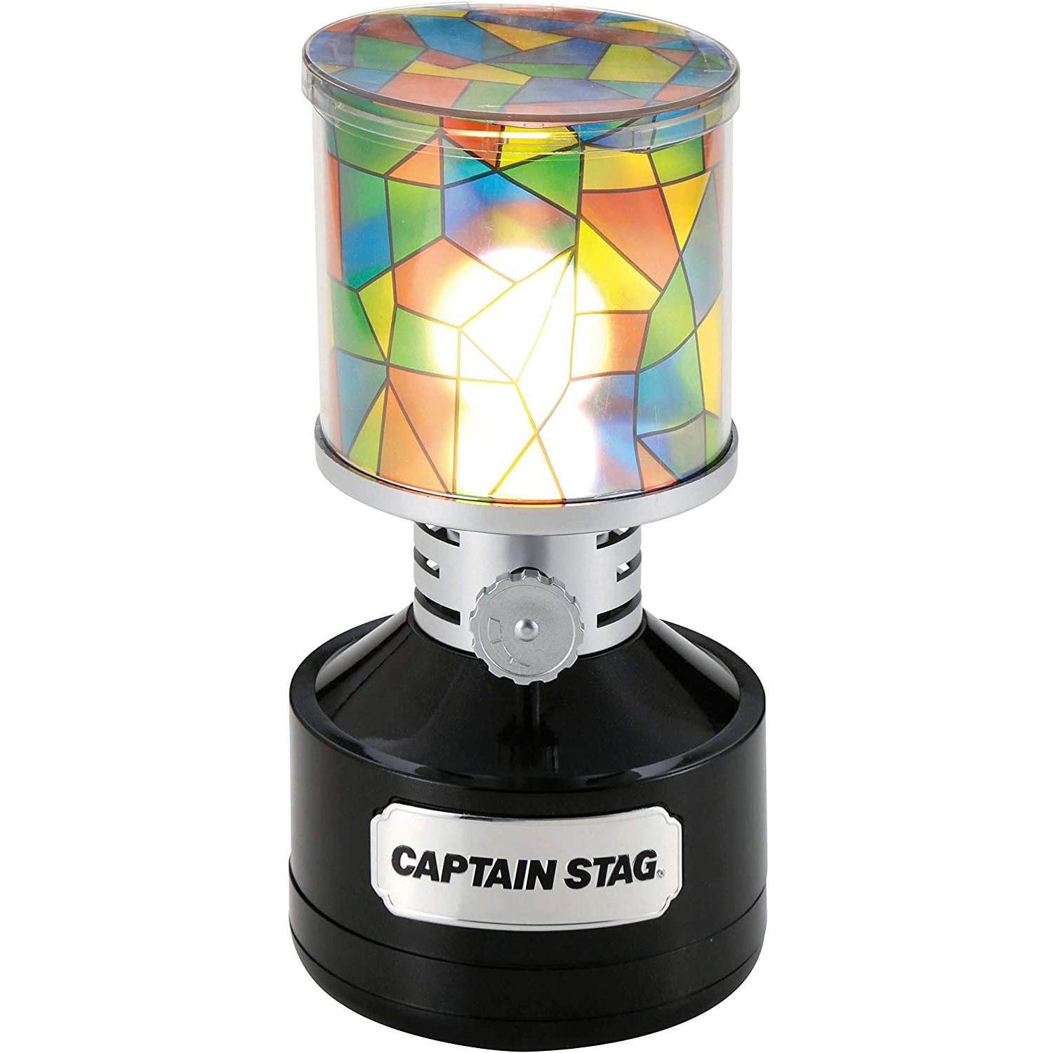 UK-4033 ツインライト LEDランタン＜ステンドグラス風シート付＞ 1個 CAPTAIN STAG 【通販モノタロウ】