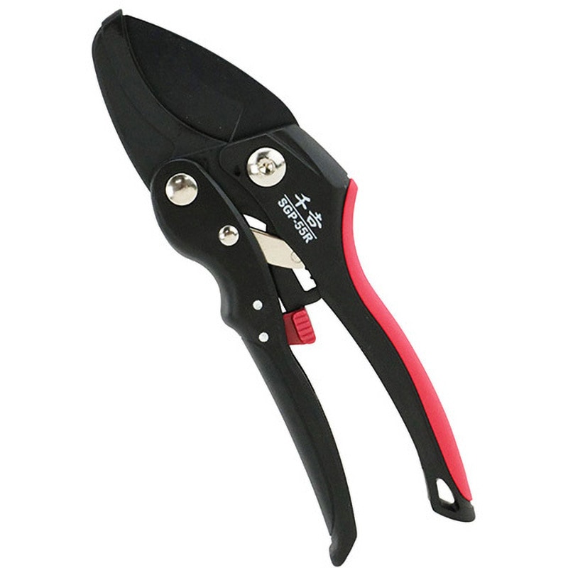 SGP-55R オートラチェット剪定鋏 千吉 フッ素コート刃 - 【通販
