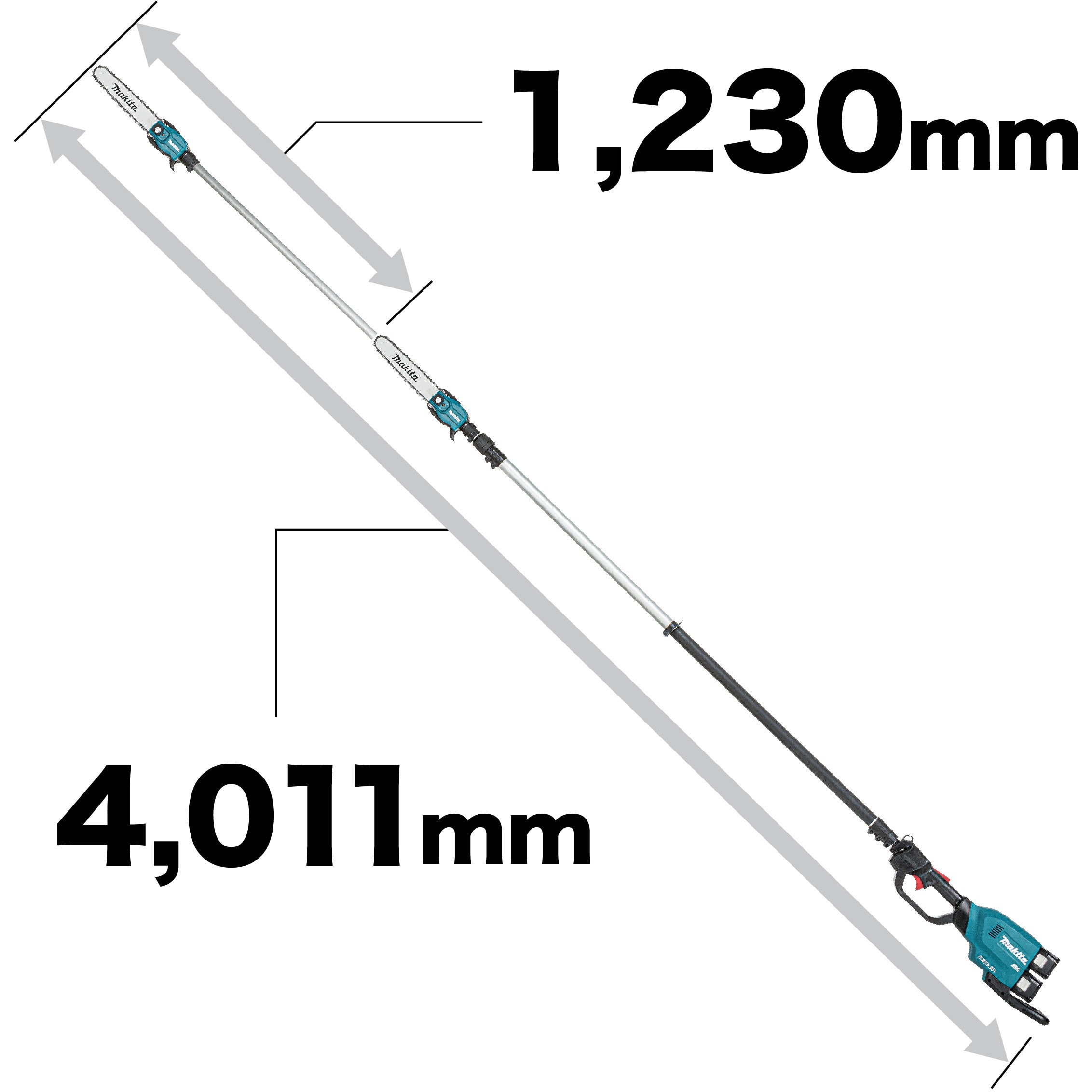 MUA251DZ 250mm充電式高枝チェンソー 1台 マキタ 【通販モノタロウ】