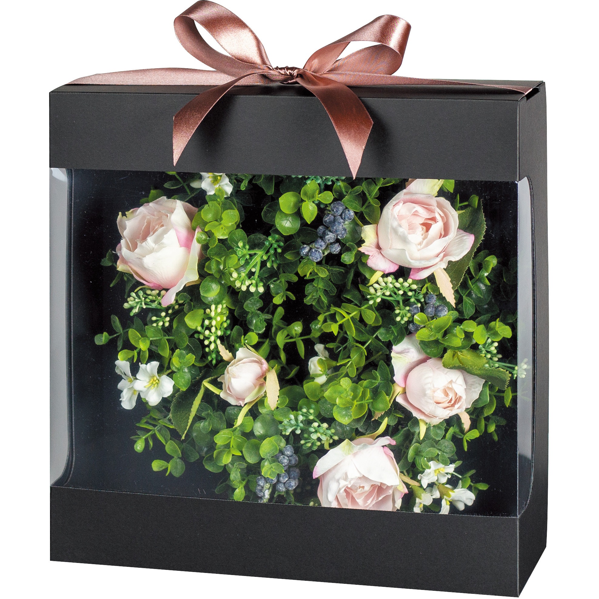 F-477 リースBOX ブラック ヤマニパッケージ キャラメル式 サイズM 1ケース(10枚×5束) F-477