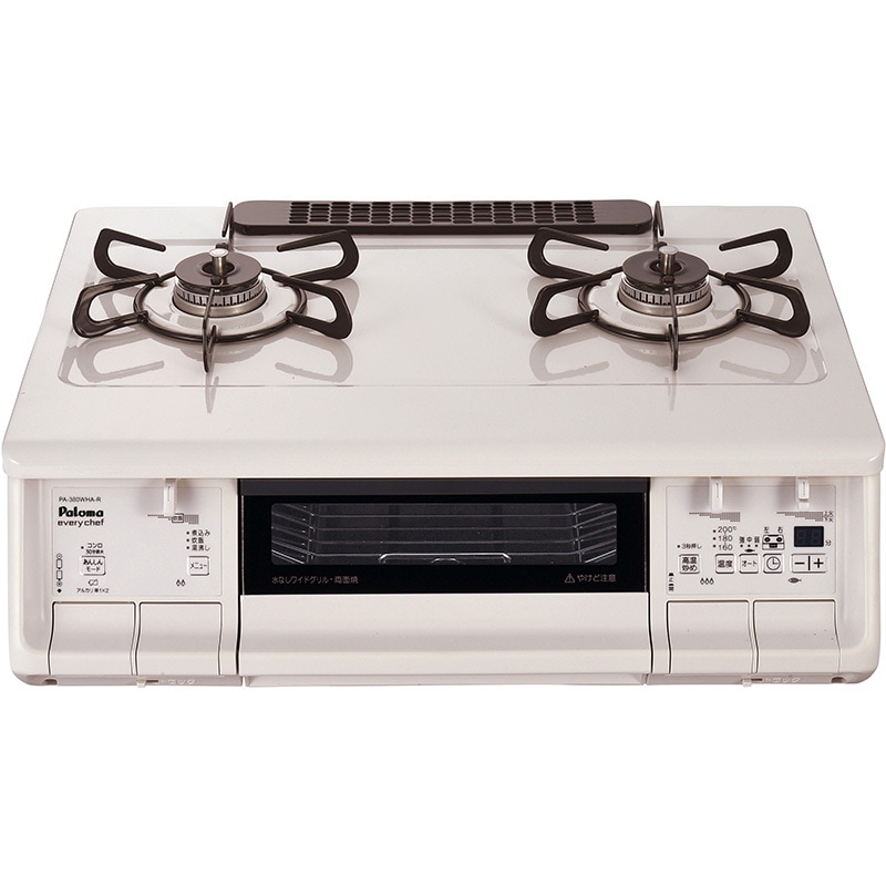 ジャングルジャングル貝塚店　ガスコンロ　ガステーブル　パロマ　PA-380WHA  2024年製　LPガス　プロパン　両面焼きグリル　白　エブリシェフ　クリーニング済み　中古リユース　貝塚市　二色浜 PA-380WHA-R ガステーブル every chef パロマ 2口 PA-380WHA-R 【通販