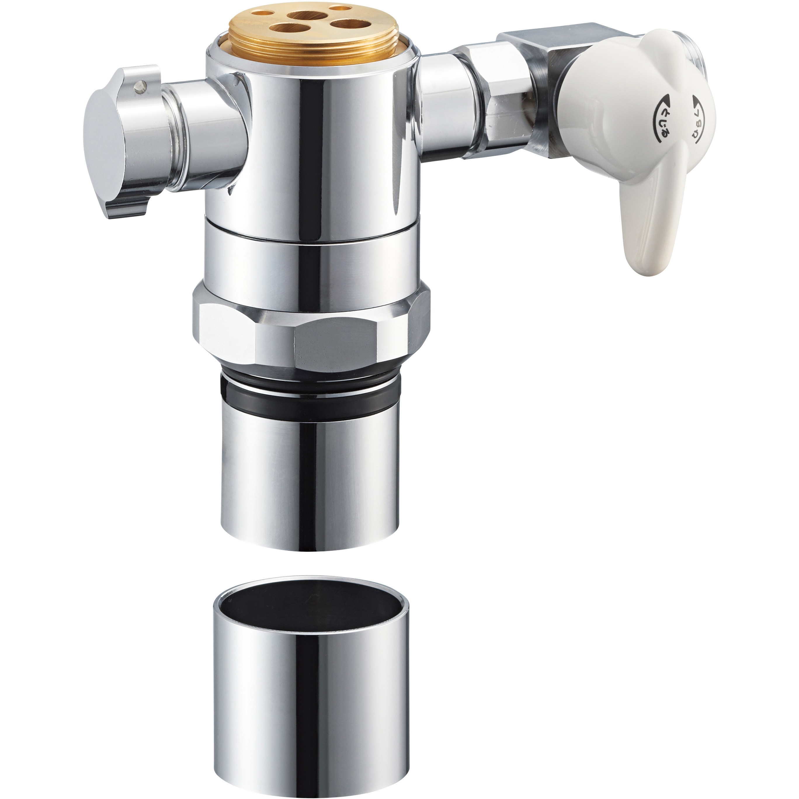 B98-AU5 シングル混合栓用分岐アダプター SANEI(旧:三栄水栓製作所) 幅