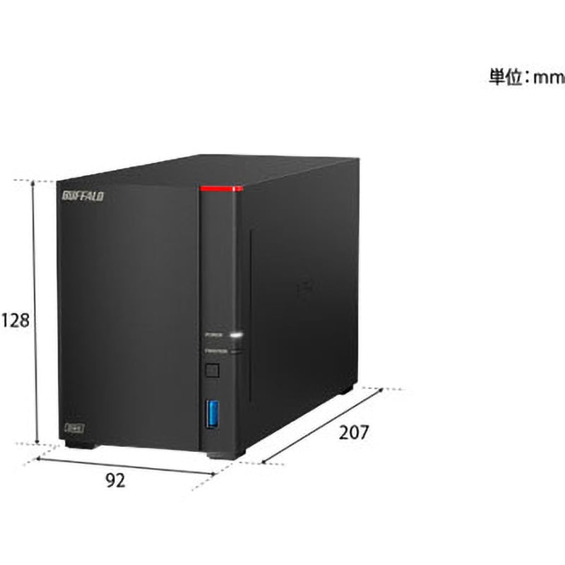 リンクステーション LS720D ネットワークHDD 2ベイ 容量4TB×2