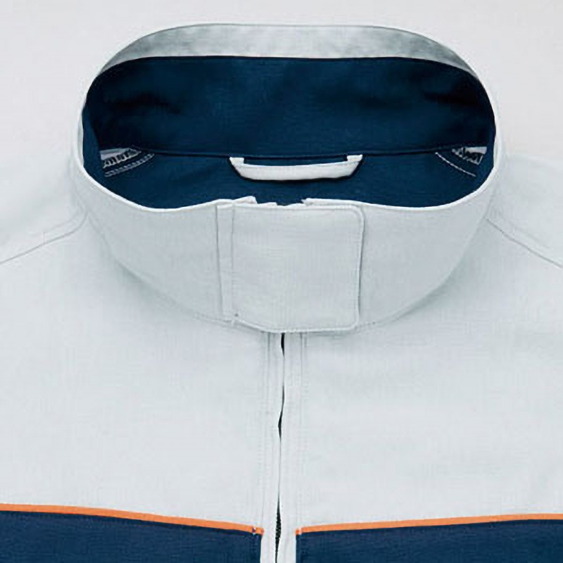 AZ-3630 長袖ブルゾン AZ-3630 アイトス ライトグレー×ディープネイビー色 6L着丈74cm