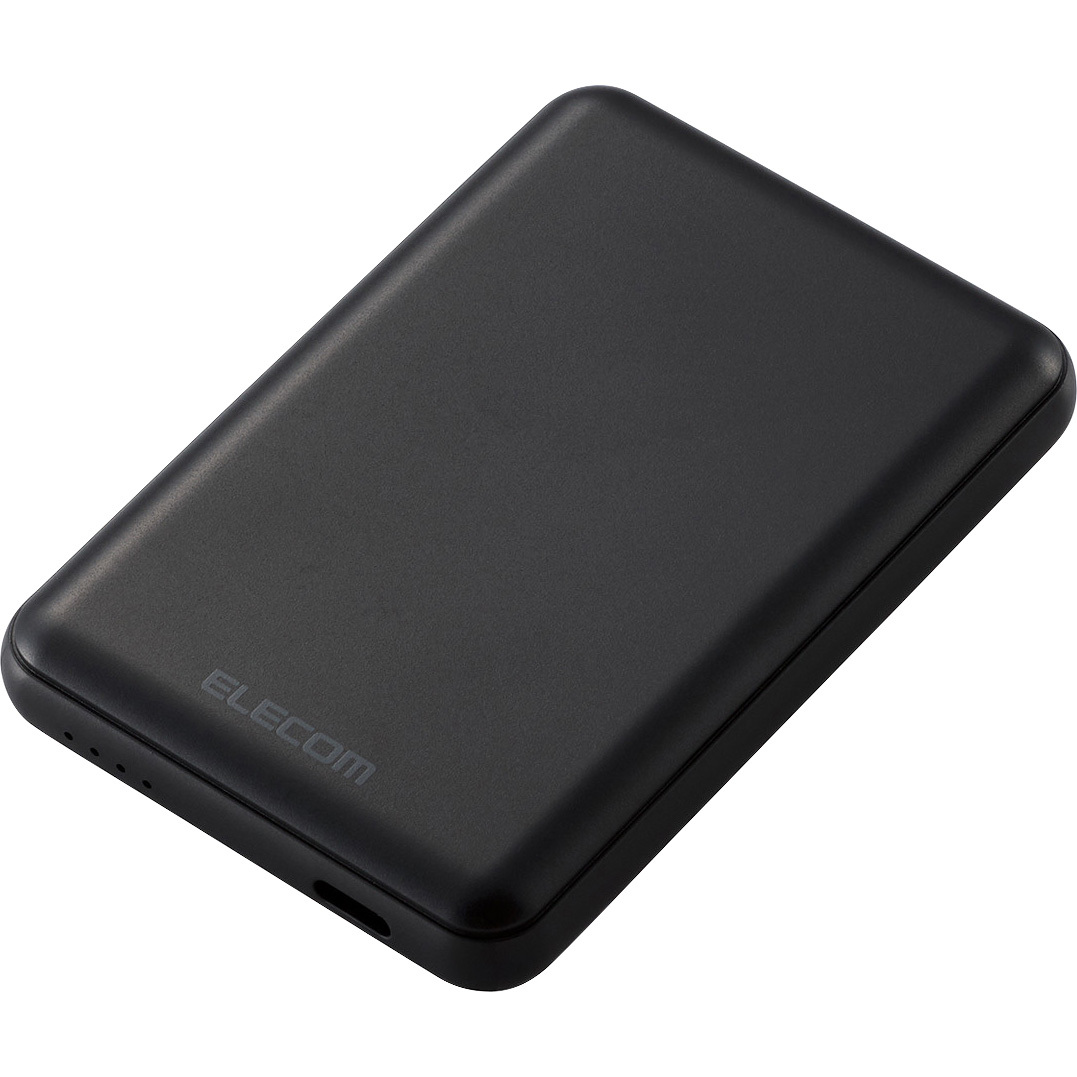 EC-C15BK モバイルバッテリー 5000mAh 軽量 小型 薄型 15W 入出力(USB