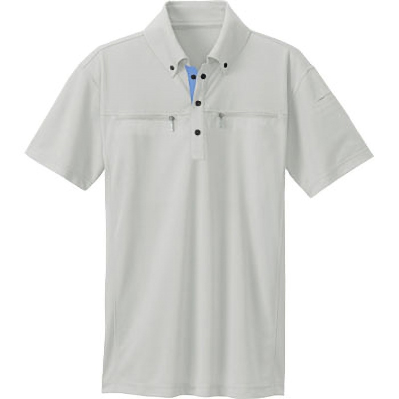 果物 アイトス 半袖ポロシャツ(男女兼用) ブラック LL 10609 AZ-10602