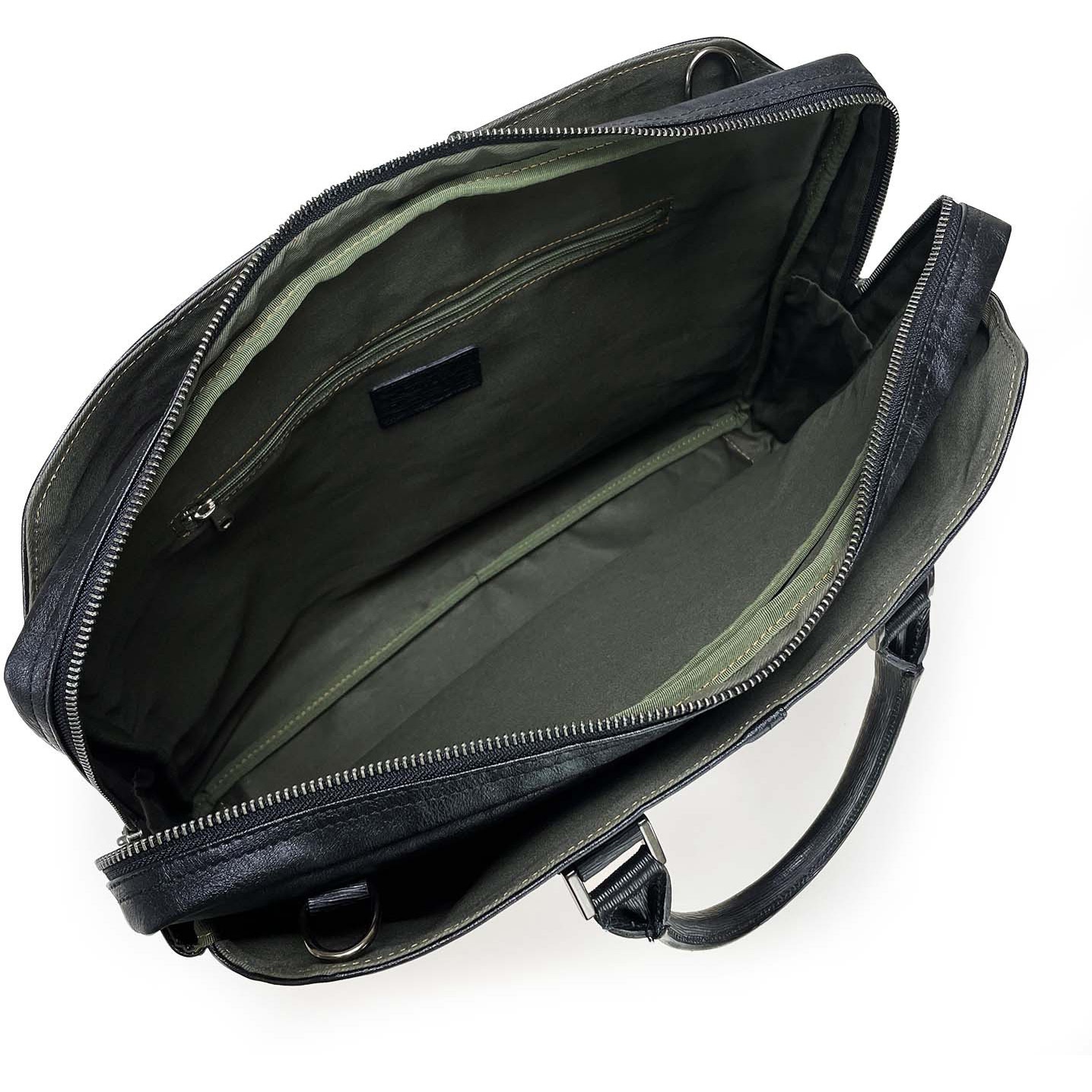 23-0606-10 BAGGEX 暁 ブリーフケース 3層式 ウノフク ブラック色 23