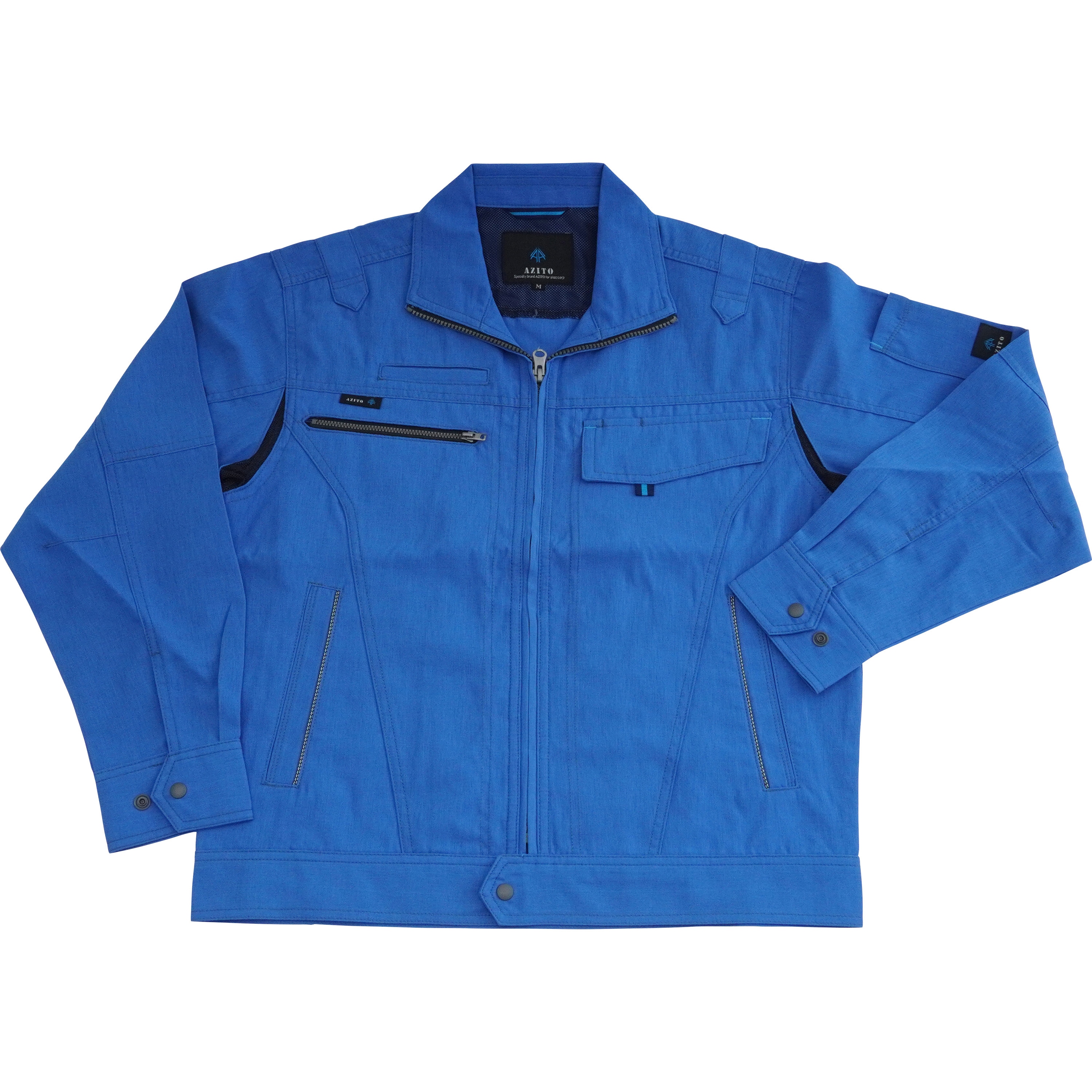 AZ-30430 長袖ブルゾン(男女兼用) AZ-30430 アイトス オーウィッシュ トロピカル ロイヤルブルー色 M着丈63cm