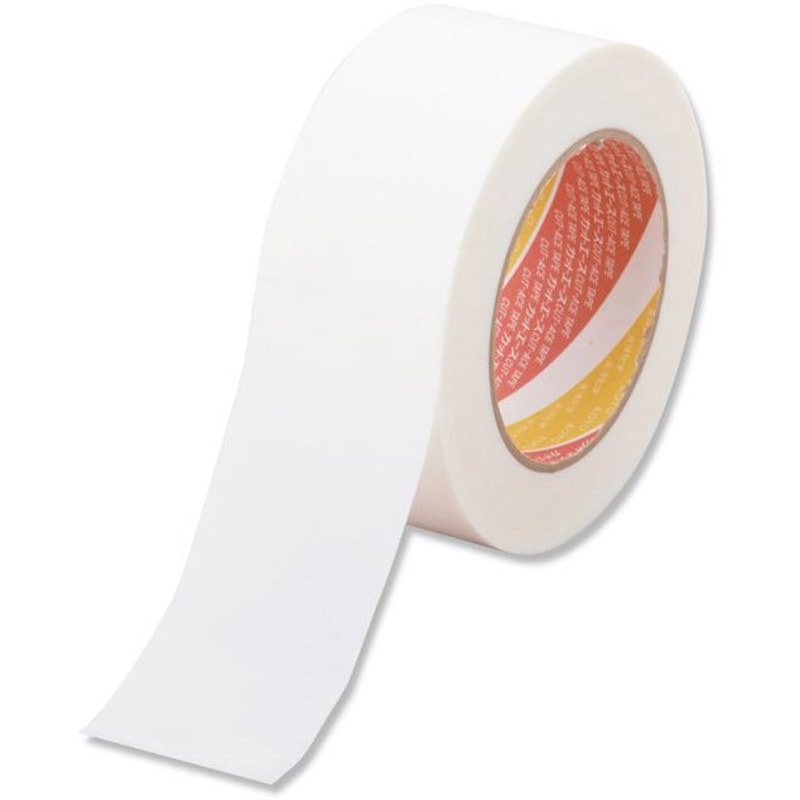 カットエースUW 仮止め・引越養生 光洋化学 エンボスフィルム基材 弱粘着 テープ幅50mmテープ長さ50m 1箱(30巻)