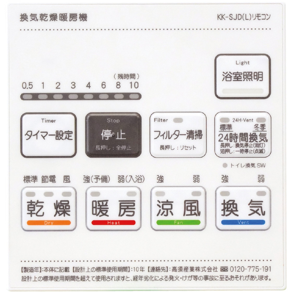 ジャンク扱い 本体のみ 浴室暖房乾燥機 高須 BF-532SJD 【公式通販】