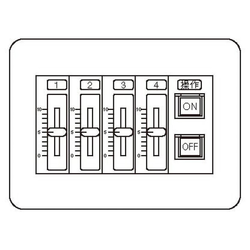 NQ77004QWK スライド式手動調光操作器 1台 Panasonic(パナソニック) 【通販モノタロウ】