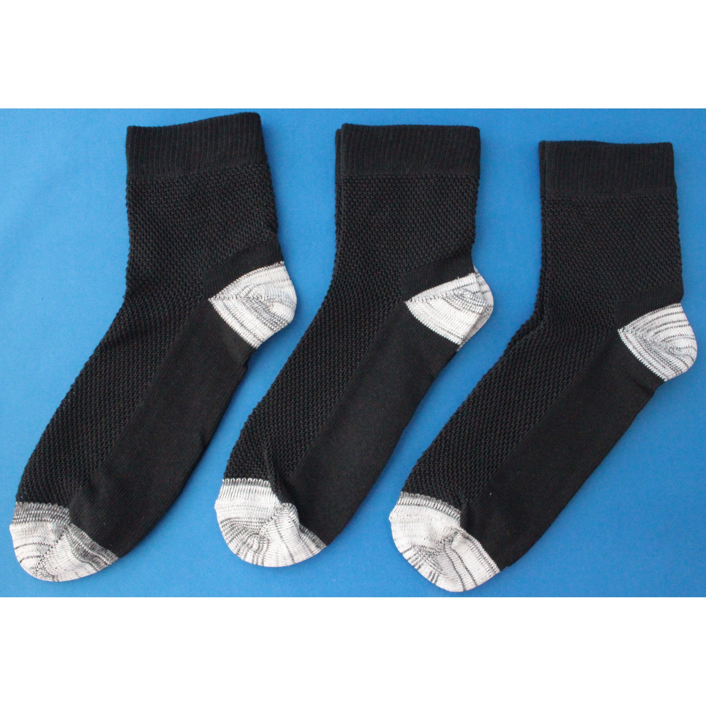 CF713 「COOL FEELING」接触冷感ミドル丈メッシュ先丸 3足組