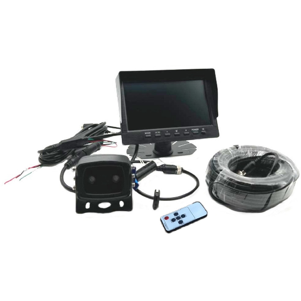 BR-1005 AHD・IPS7インチオンダッシュバイザー付モニター&AHD赤外線バックカメラセット24V車用 1セット BRIDGE 【通販モノタロウ】