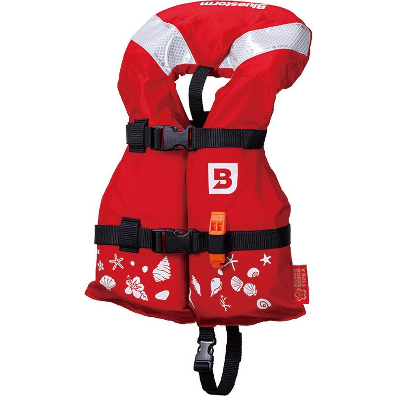 子供用 ライフジャケット 桜マーク タイプA 身長: 80～100cm， 体重
