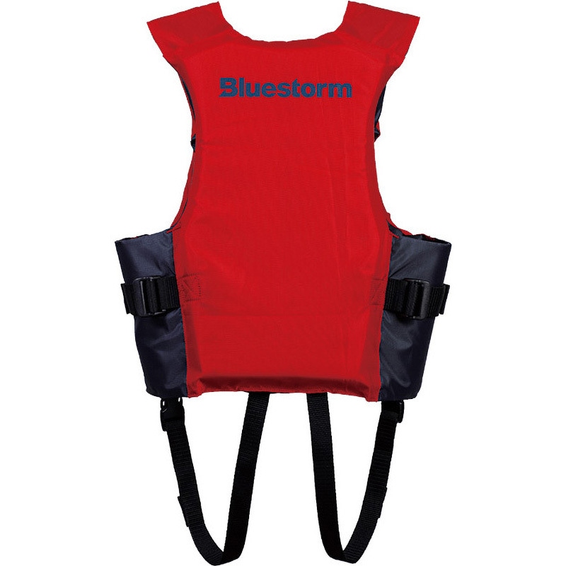 DRESS BLUESTORM ライフジャケット レッド⭐︎１度の使用のみ ライフジャケット 桜マーク 法定備品 救命胴衣 腰巻きタイプ