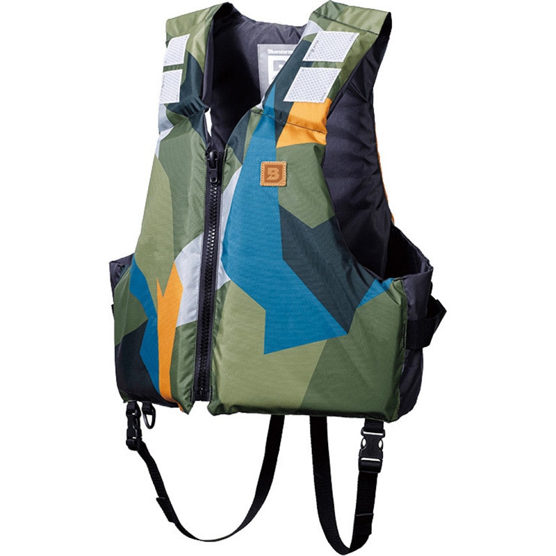 BSJ-201ARS Camo/S 大人用 ライフジャケット 桜マーク タイプD 釣り