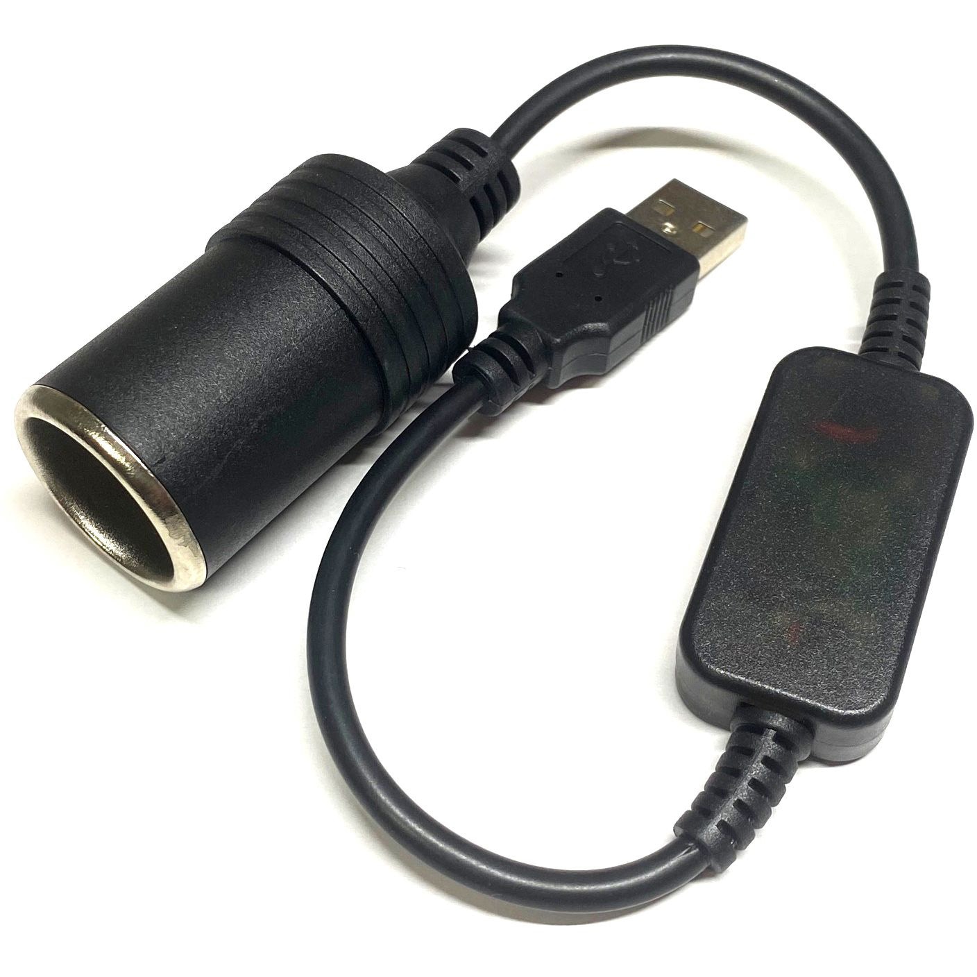 SU2-UC03BK USB A(オス)→シガーソケット(メス)変換ケーブル 約30CM 1