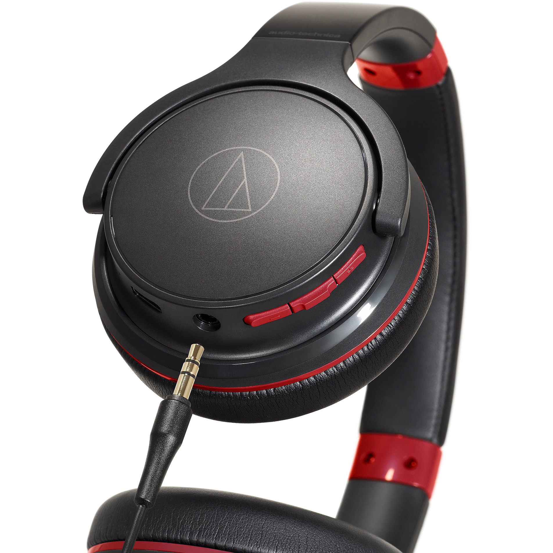 ATH-S220BT BRD ワイヤレスヘッドホン audio-technica 密閉ダイナミック型 音圧感度(dB/mW)105 充電時間4時間  ブラック/レッド色 ATH-S220BT BRD - 【通販モノタロウ】