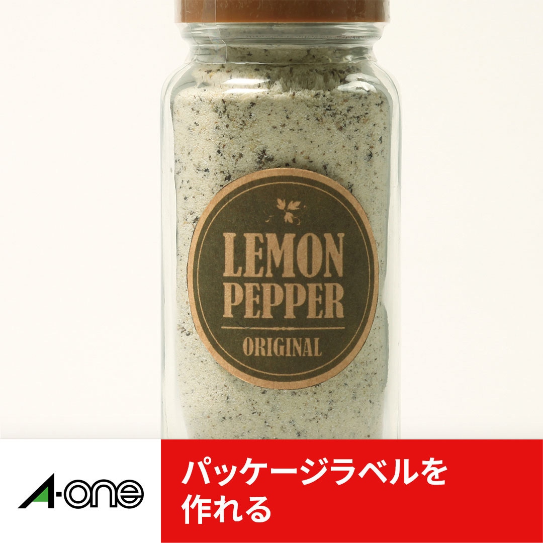 31755 ラベルシールプリンタ兼用 クラフト紙ラベル エーワン