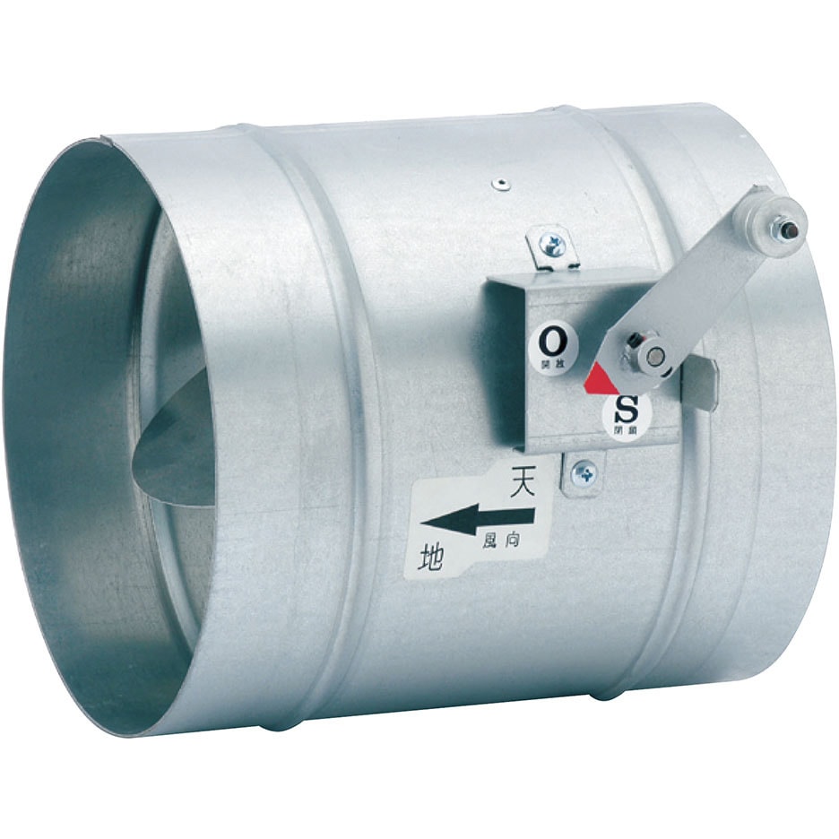 チャッキひろ CDK-W チャッキダンパー 丸差込式 逆流防止ダンパー 横管用 1個 空研