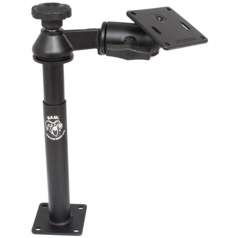 RAM-VP-SW2-89-2461 VESAプレート&203+228mmテレポールセット(シングルピボット/スイングアーム) 75x75mm 1.5インチボール 1個 ラムマウント 【通販モノタロウ】