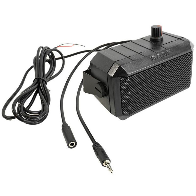 RAM-SPEAK-A02 GDSオーディオスピーカー(PTT機能対応) ラムマウント ブラック色 ボール無サイズ  RAM-SPEAK-A02