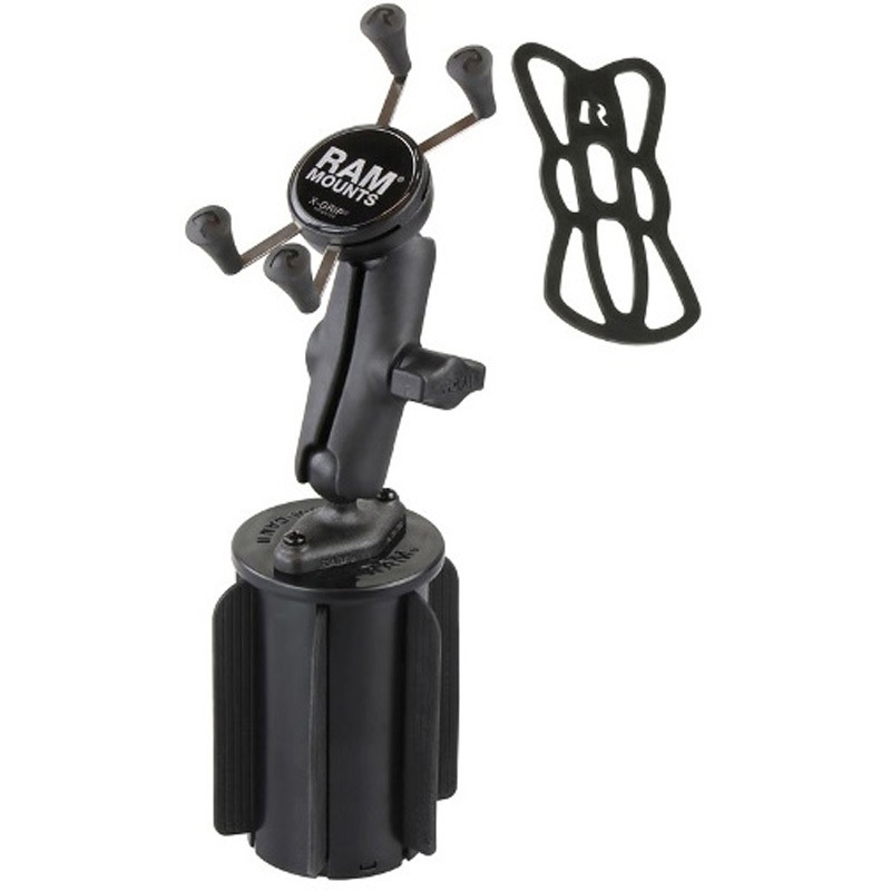 RAP-299-3-UN7BU Xグリップ(S)&カップホルダーベースセット(標準アーム) 内径Φ65.3-88.9mm対応 ラムマウント ブラック色 1インチボールサイズ  RAP-299-3-UN7BU