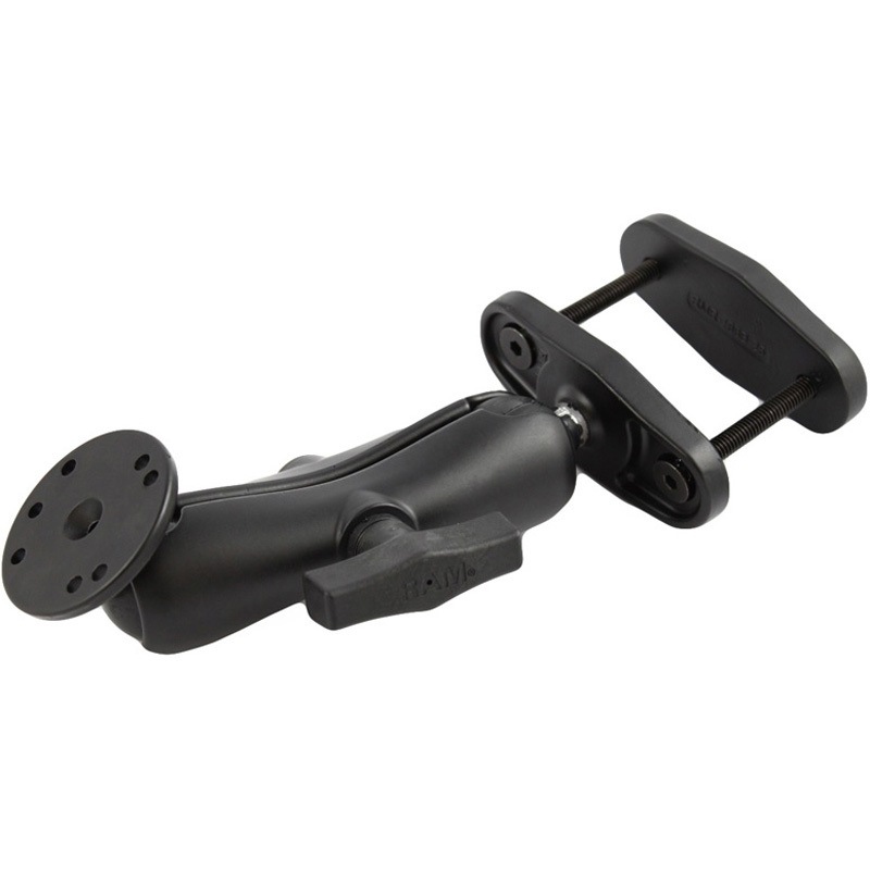 RAM-101U-247-25 AMPSラウンドベース&スクエアクランプベース(標準アーム) -63mm対応 1.5インチボール ラムマウント セットタイプ ブラック色 8,512円