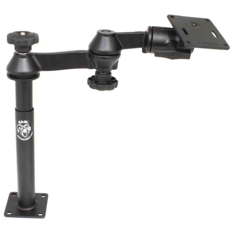 RAM-VP-SW1-89-2461 VESAプレート&203+228mmテレポールセット(ダブルピボット/スイングアーム) 75x75mm 1.5インチボール 1個 ラムマウント 【通販モノタロウ】