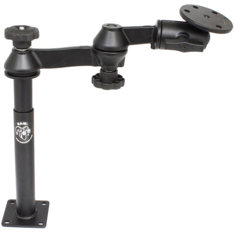 RAM-VP-SW1-89-240 AMPSラウンドベース&203+228mmテレポールセット(ダブルピボット/スイングアーム) 1.5インチボール 1個 ラムマウント 【通販モノタロウ】