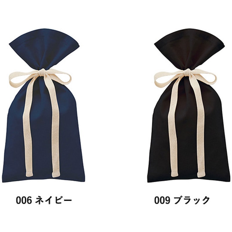 TR-1155-006 厚手コットンラッピング巾着(S) MARKLESS STYLE ネイビー