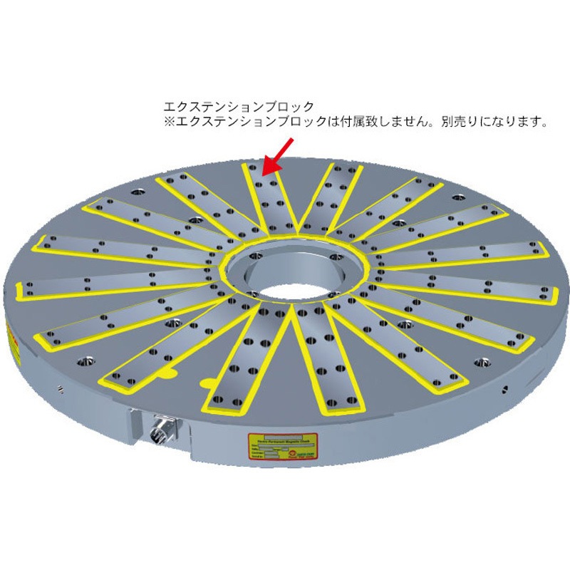 EEPM-CIR1000 EEPM-CIR型切削用ラジアルポール型永電磁チャック 1台 Earth-Chain 【通販モノタロウ】