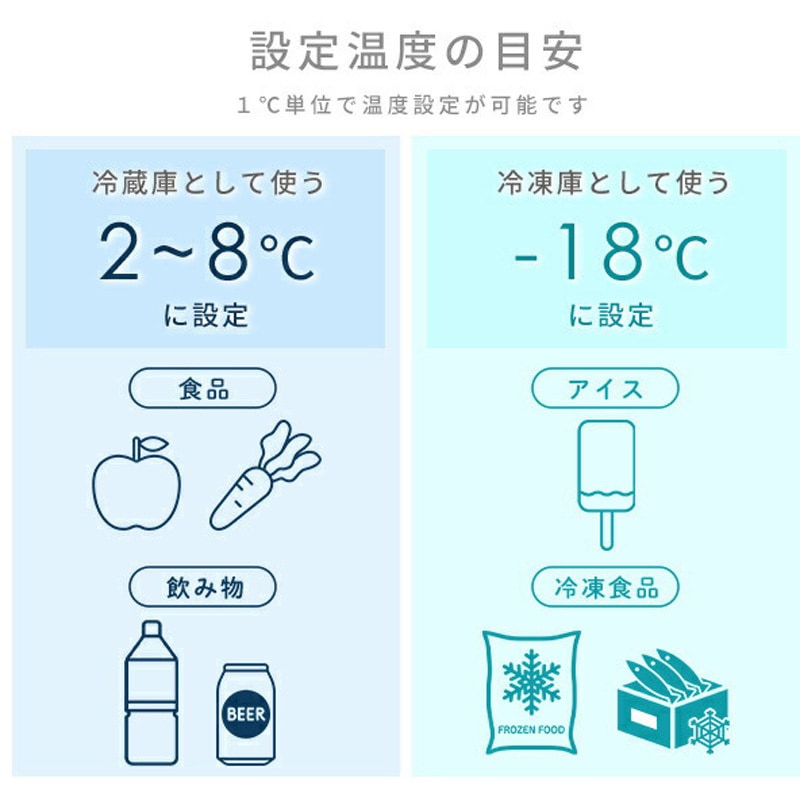 YFR-AC151(B) ポータブル冷蔵庫 冷凍庫 車載冷蔵庫 1台 YAMAZEN(山善