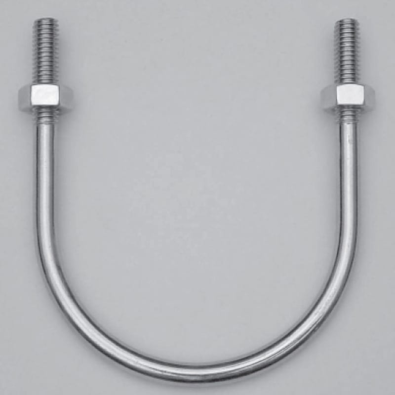 Uボルト 3/8×36 ナット付 Uボルト 共立電機 ユニクロメッキ ねじの呼び