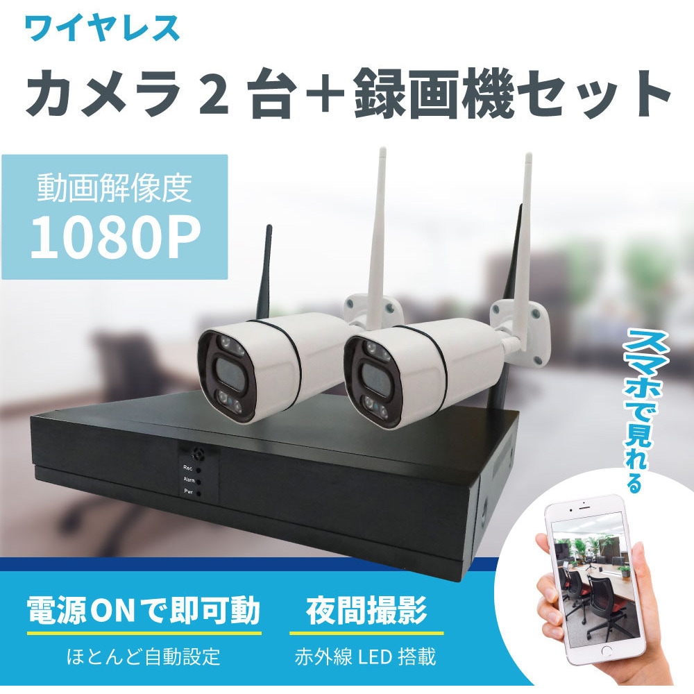 SEC-W-M4CH-16L-2T ワイヤレス300万画素カメラ・録画機・16インチ