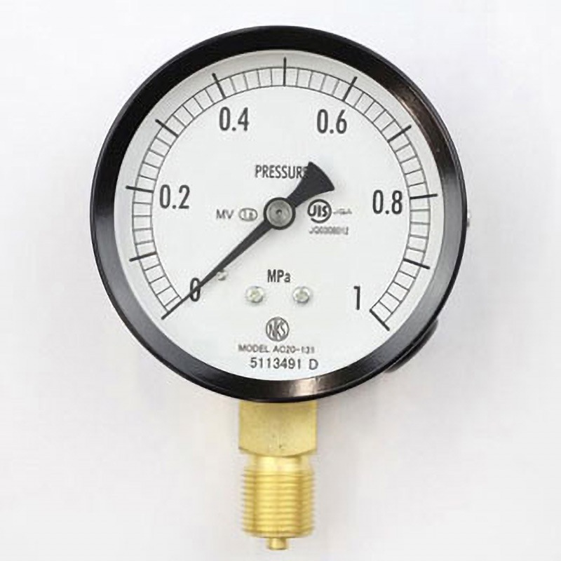 AC20-131 普通形圧力計(Φ75)立形A枠 蒸気・耐振用 AC20-131シリーズ 1個 長野計器 【通販モノタロウ】