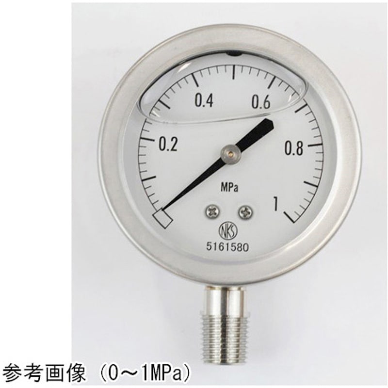 GV50-153 グリセリン入圧力計(60Φ) GV50-153シリーズ 1個 長野計器 【通販モノタロウ】