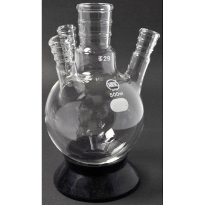 042-29300 四頭フラスコ 側管角度15° 白 042シリーズ 1個 日本理化学器械(NRK) 【通販モノタロウ】