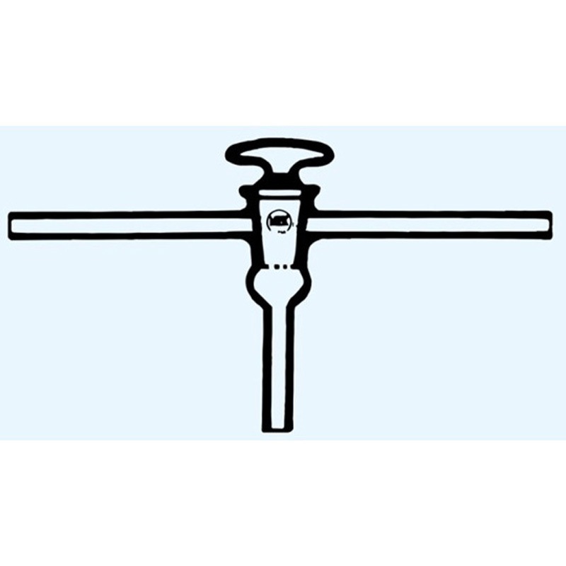 HVT-12 高真空コック T 形 HVTシリーズ 1個 日本理化学器械(NRK) 【通販モノタロウ】