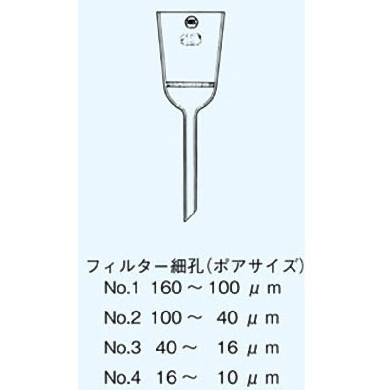11G-4 グラスフィルター フィルター細孔(ポアサイズ) 1個 日本理化学器械(NRK) 【通販モノタロウ】