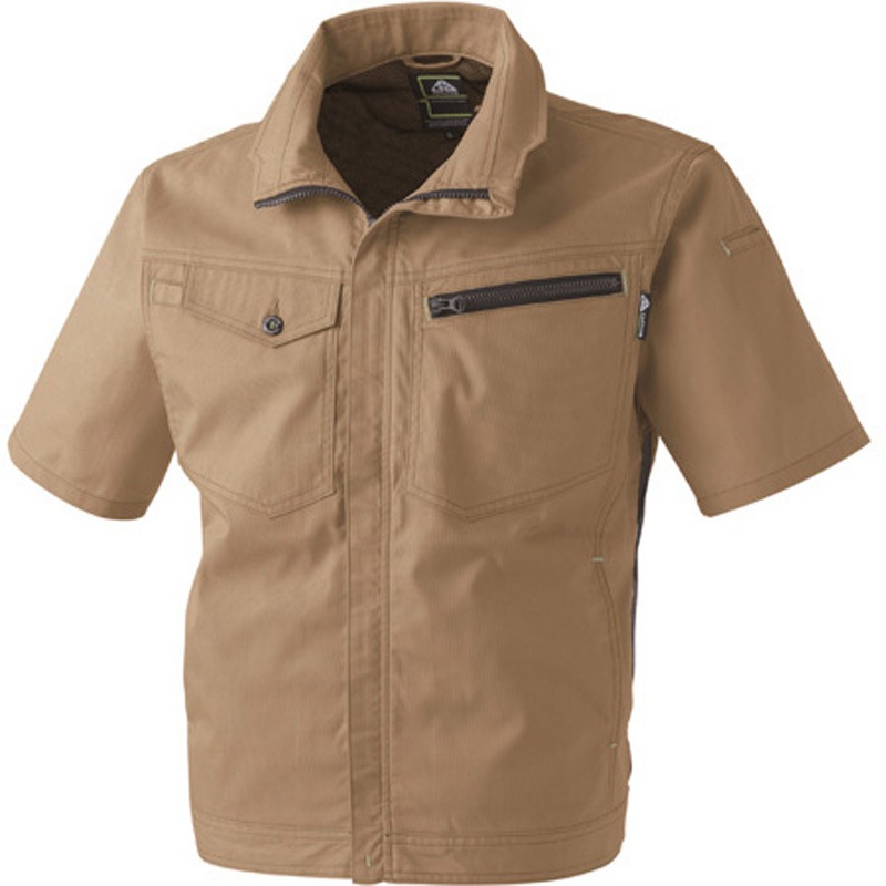 #2907-08-8L 半袖メッシュブルゾン カーキ #2907-08シリーズ 1個 CUC(中国産業) 【通販モノタロウ】 4,834円