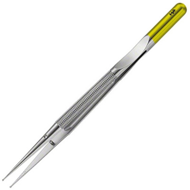 FM570R ダイヤダスト付マイクロリングピンセット Φ1mm ラウンドハンドル FMシリーズ ビー・ブラウンエースクラップ Φ1mm 15cm ラウンドハンドル   FM570R