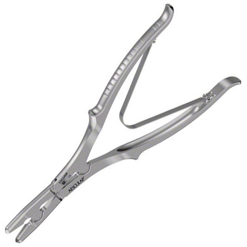 FO534NR 丸ノミ鉗子 曲 FOシリーズ ビー・ブラウンエースクラップ 幅8mm 全長240mm   FO534NR
