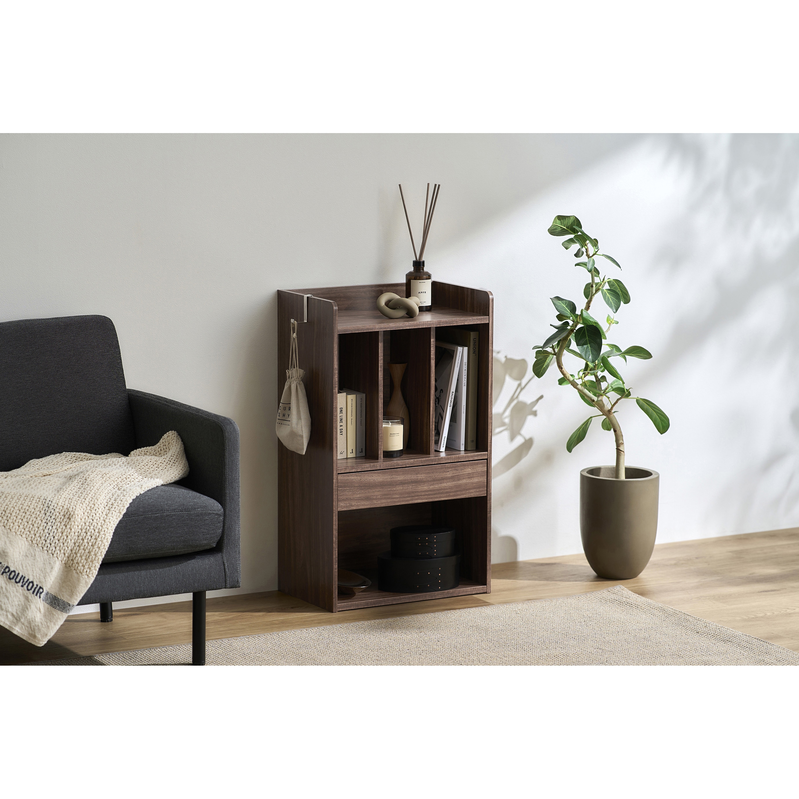 RRK-460R ランドセルラック アイリスオーヤマ ウォールナット色 幅