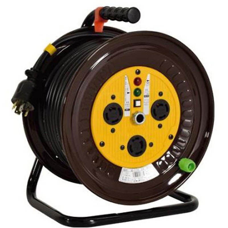 EA815DY-61 コードリール(三相・ロック式・アース付)AC200V/20A EA815DYシリーズ 1台 エスコ 【通販モノタロウ】