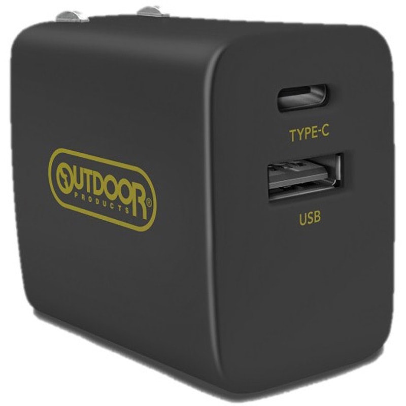 CIO-PDQC20WODB 2ポート AC充電器 1個 OUTDOOR 【通販モノタロウ】