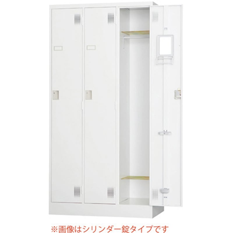 TLK-D3N TLKスタンダードロッカー 3人用 TLKシリーズ アズワン ダイヤル錠