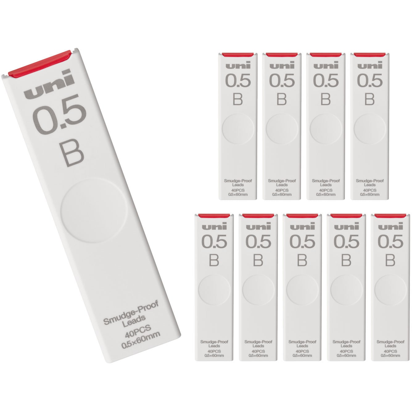 ハコULS0540B ユニシャープ替芯 uni(三菱鉛筆) B 芯径0.5mm 1箱(40本