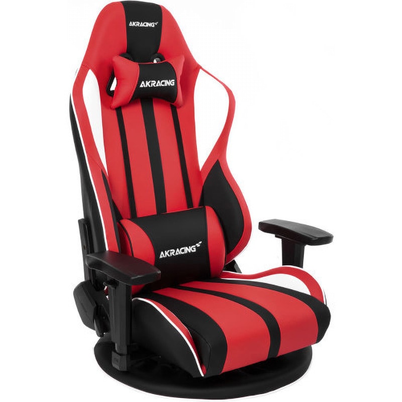 Gyokuza V2 Gaming Floor Chair(Red) ゲーミング・オフィス 座椅子 1脚 AKRacing(エーケーレーシング)  【通販サイトMonotaRO】