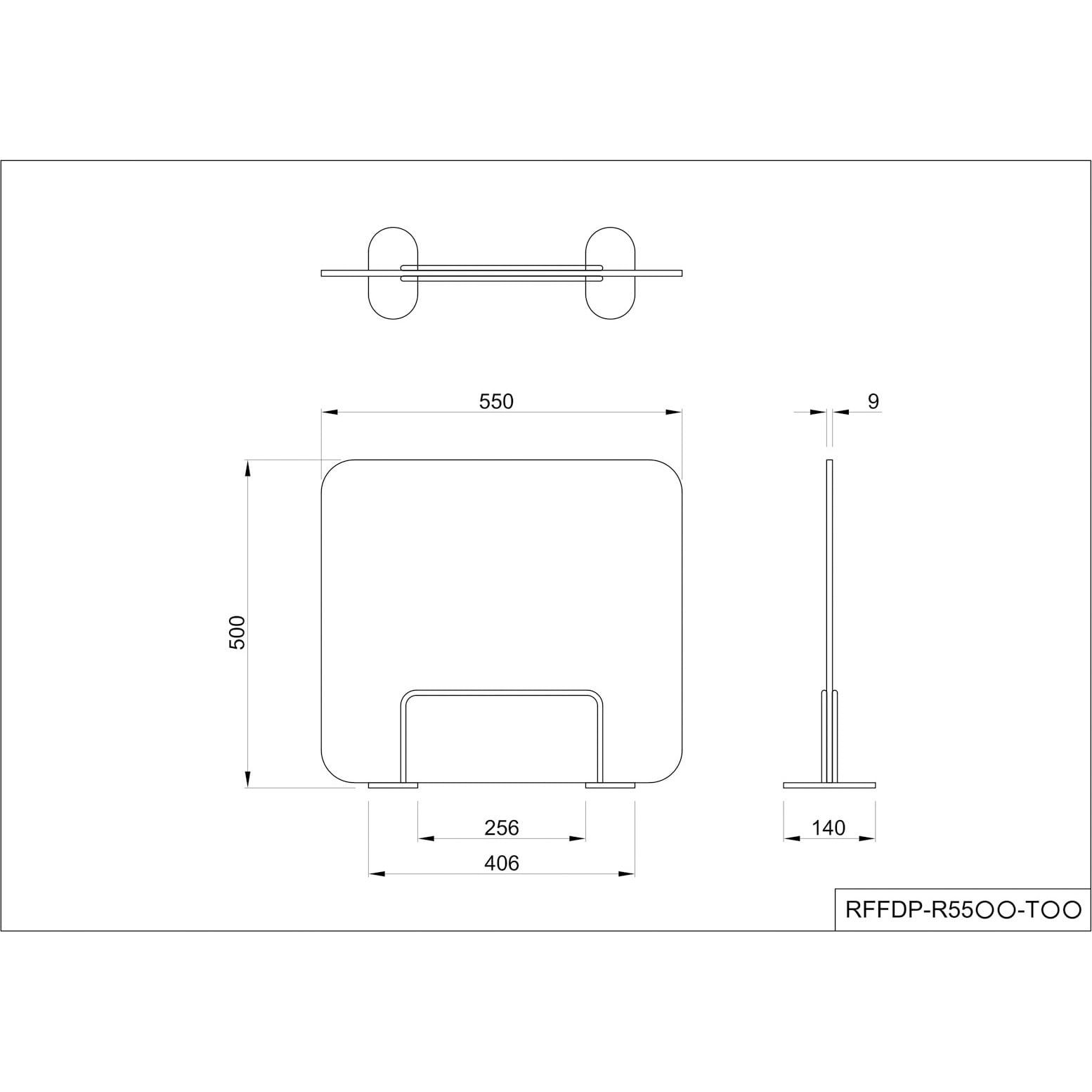 Rffdp R55be Tbk フェルトデスクトップパネル W550 H500 R型 置き式 ベージュ ブラック アール エフ ヤマカワ 寸法 幅w 奥行d 高さh 550 140 500 Mm Rffdp R55be Tbk 1台 通販モノタロウ